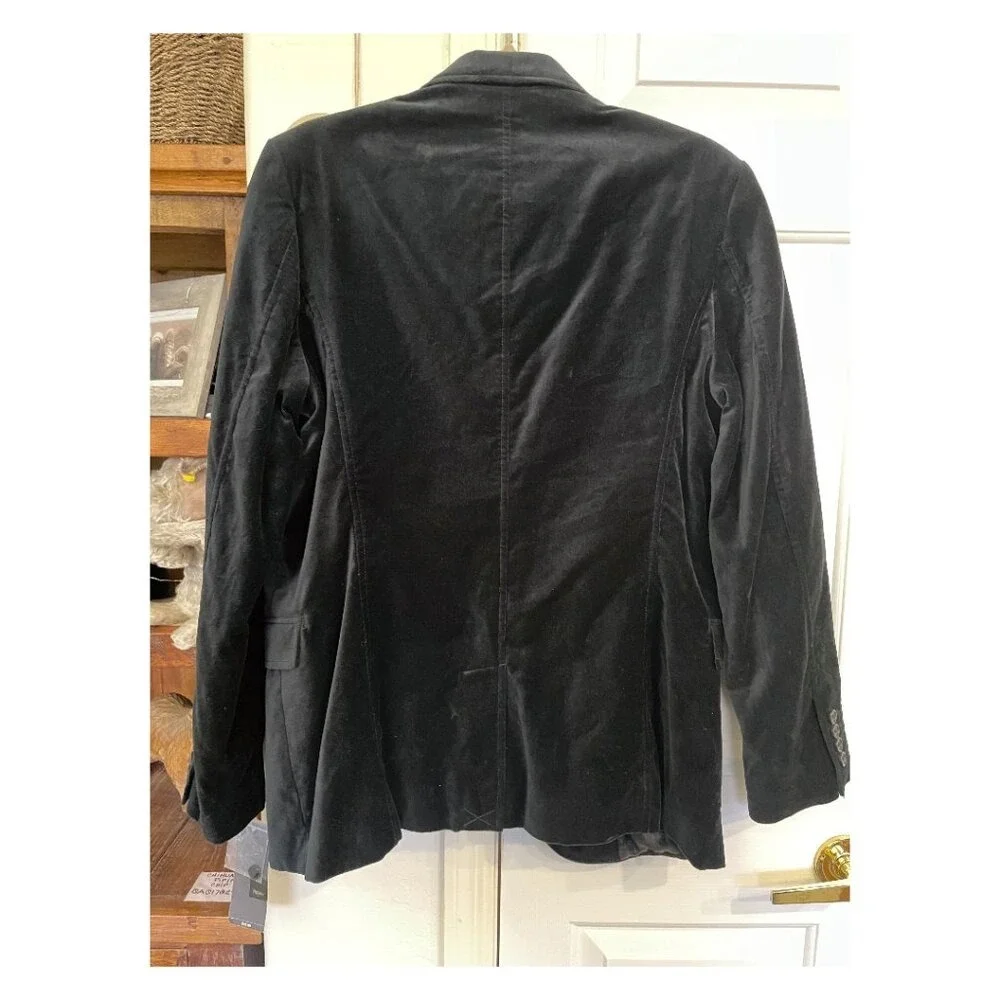 Mossimo Slim Fit M/M Mens Black Velvet Blazer Suit Jacket NWT